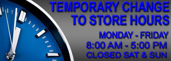 Temporary change to store hours